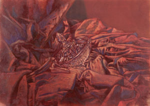 Bombonera tallada entre oleaje de tela I-Juan Vaquerizo