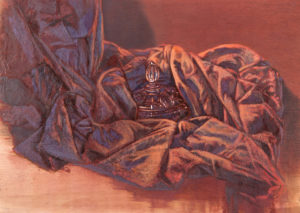 Bombonera tallada entre oleaje de tela II-Juan Vaquerizo