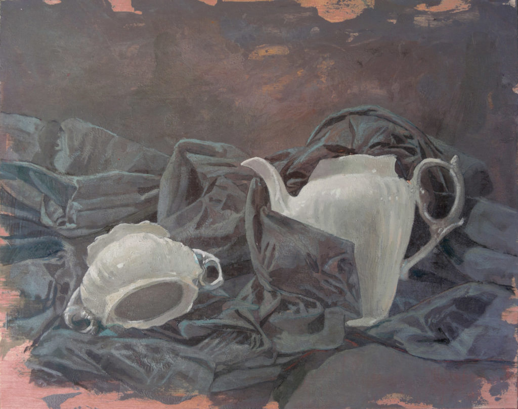 Porcelana y lienzo I-Juan Vaquerizo