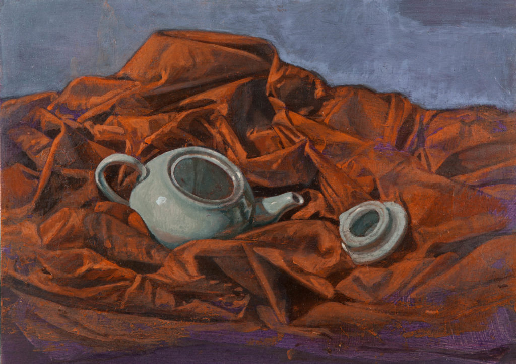 Porcelana y lienzo IV-Juan Vaquerizo